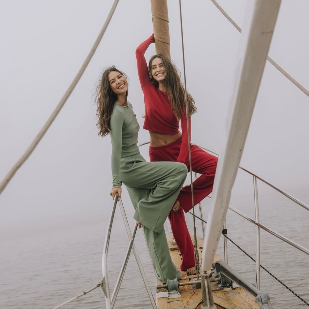 COPY - Pointelle Pants - DD Green
